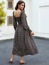 Puffy-High-Waisted-Floral-Dress-Grey-2